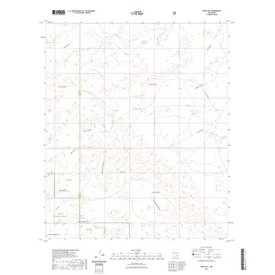 2023 Map of Texas Hill, 2023 Print