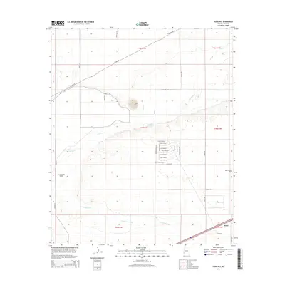 2014 Map of Texas Hill, 2014 Print