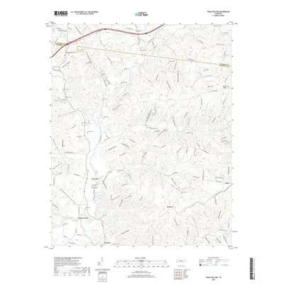 2019 Map of Texas Hollow, 2019 Print