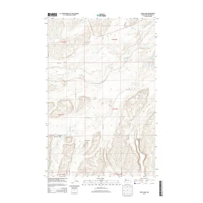 2014 Map of Texas Lake, 2014 Print