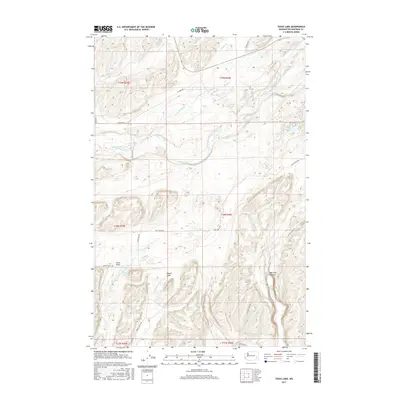 2017 Map of Texas Lake, 2017 Print
