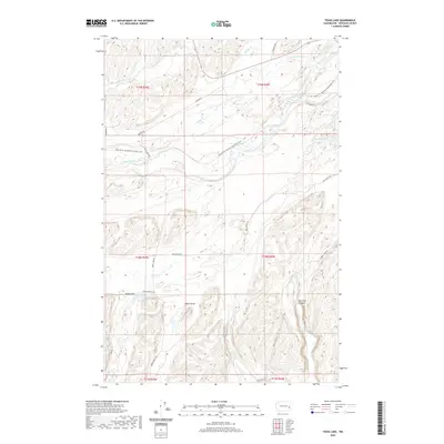 2020 Map of Texas Lake, 2020 Print