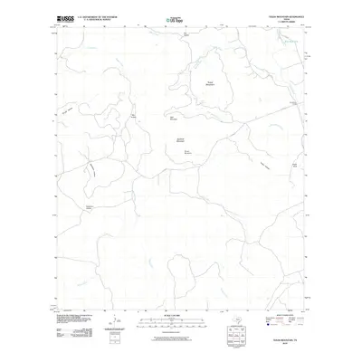 2010 Map of Texas Mountain, 2010 Print