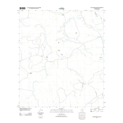 2013 Map of Texas Mountain, 2013 Print