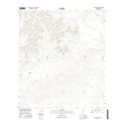 2016 Map of Texas Mountain, 2016 Print
