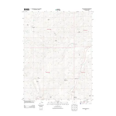 2013 Map of Texas Mountain, 2013 Print