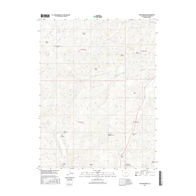 2016 Map of Texas Mountain, 2016 Print