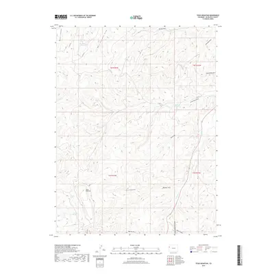 2019 Map of Texas Mountain, 2019 Print