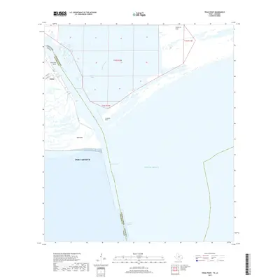2019 Map of Texas Point, 2019 Print