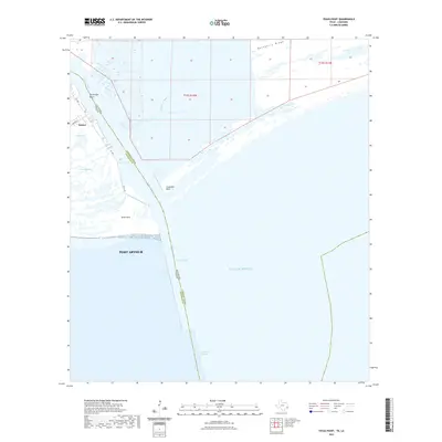 2022 Map of Texas Point, 2022 Print