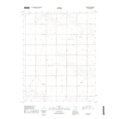 2018 Map of Texhoma NW, 2018 Print
