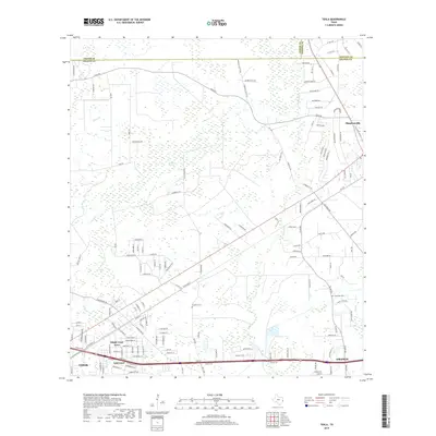 2019 Map of Texla, 2019 Print