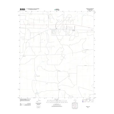 2012 Map of Texon, 2012 Print