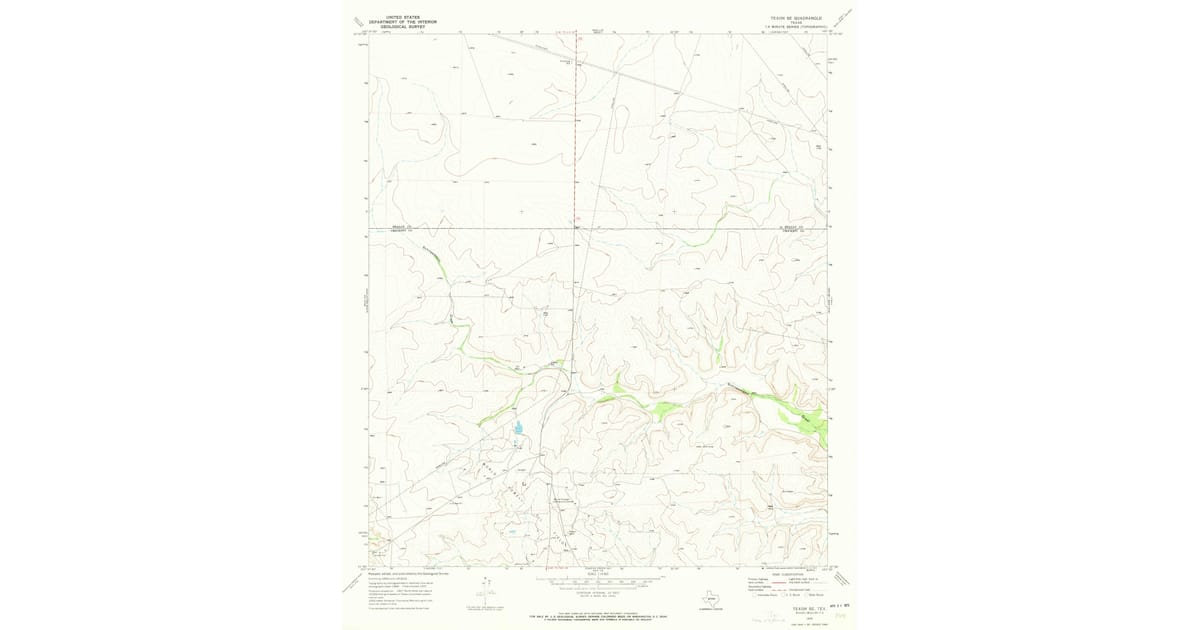 Texon Operations Map 1970 Map of Texon SE, Crockett County, TX — High-Res | Pastmaps