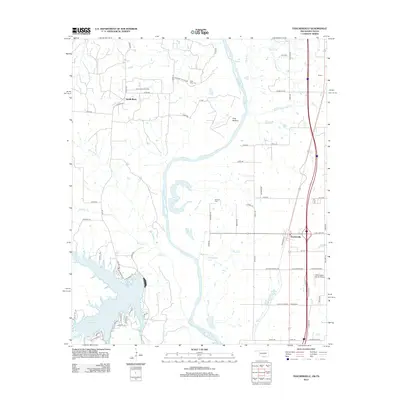 2012 Map of Thackerville, 2012 Print
