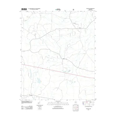 2012 Map of Thaxton, 2012 Print
