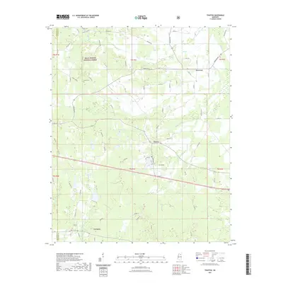 2021 Map of Thaxton, 2021 Print