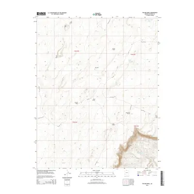 2014 Map of The Big Knoll, 2014 Print