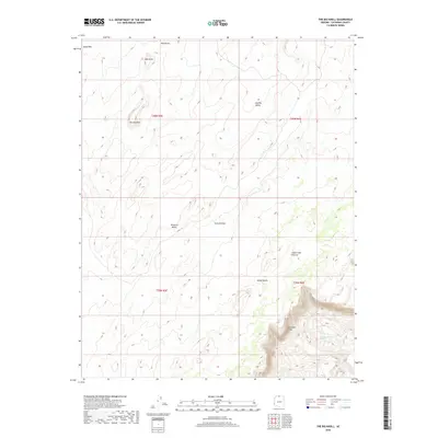 2018 Map of The Big Knoll, 2018 Print