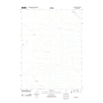 2012 Map of The Buttes, 2012 Print