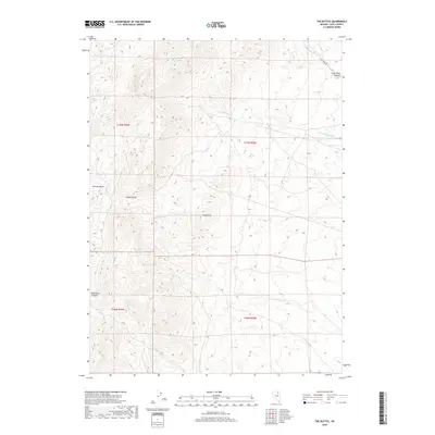 2018 Map of The Buttes, 2018 Print