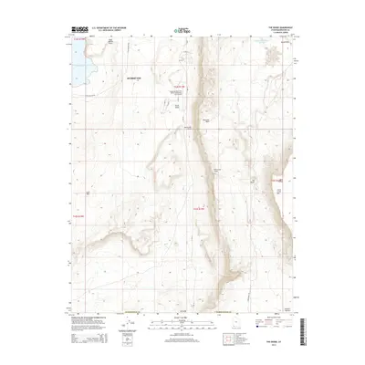 2014 Map of The Divide, 2014 Print