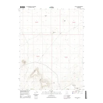 2014 Map of The Flat Tops, 2014 Print