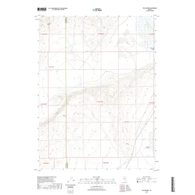 2018 Map of The Geysers, 2018 Print