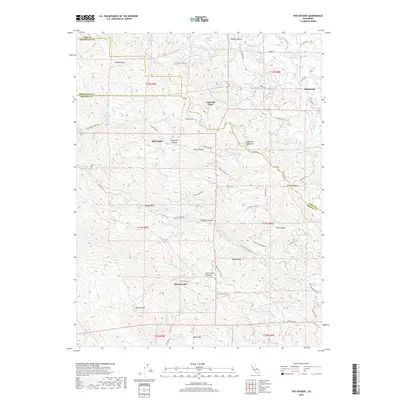2018 Map of The Geysers, 2018 Print