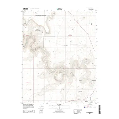 2014 Map of The Goosenecks, 2014 Print