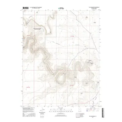 2017 Map of The Goosenecks, 2017 Print