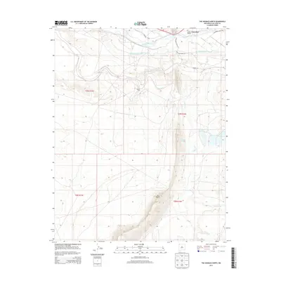 2013 Map of The Hogback North, 2013 Print