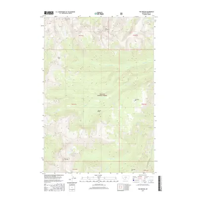 2017 Map of The Needles, 2017 Print