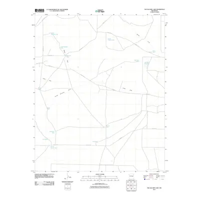 2010 Map of The Old Dry Lake, 2010 Print