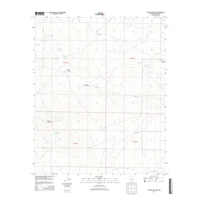 2013 Map of The Old Dry Lake, 2013 Print