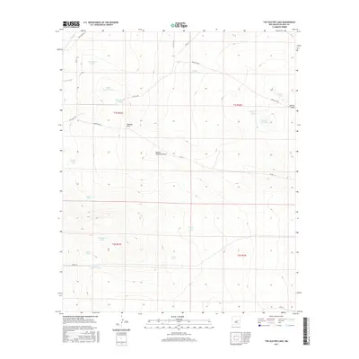 2017 Map of The Old Dry Lake, 2017 Print