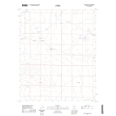 2023 Map of The Old Dry Lake, 2023 Print