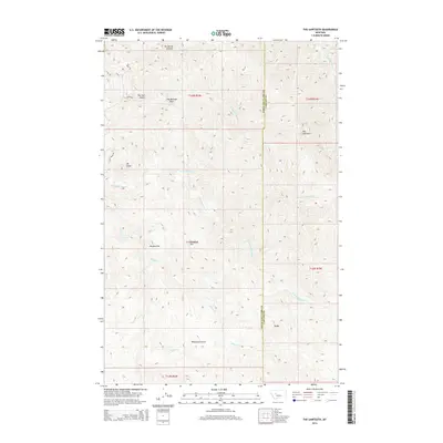 2014 Map of The Sawteeth, 2014 Print
