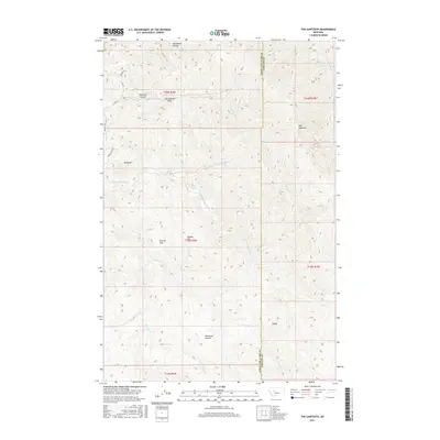2017 Map of The Sawteeth, 2017 Print