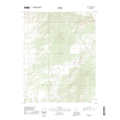 2023 Map of The Tetons, 2023 Print