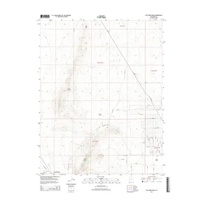 2014 Map of The Three Peaks, 2014 Print