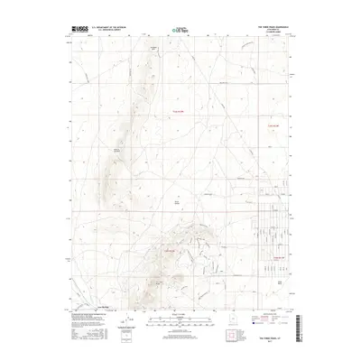 2017 Map of The Three Peaks, 2017 Print