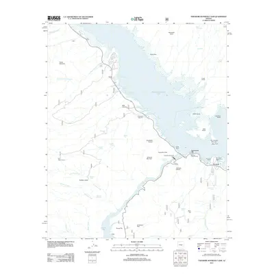2011 Map of Theodore Roosevelt Dam, 2011 Print