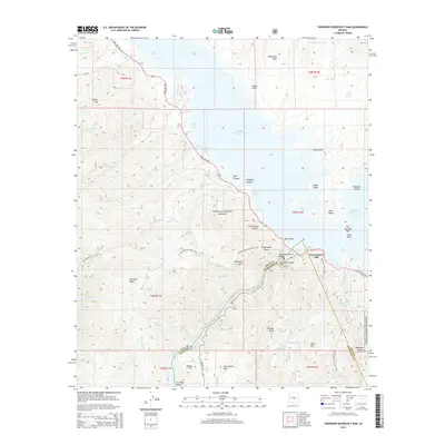 2014 Map of Theodore Roosevelt Dam, 2014 Print