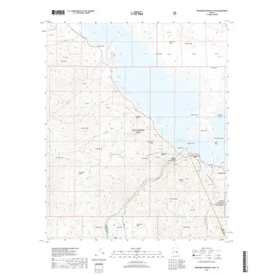 2018 Map of Theodore Roosevelt Dam, 2018 Print