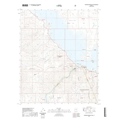 2021 Map of Theodore Roosevelt Dam, 2021 Print