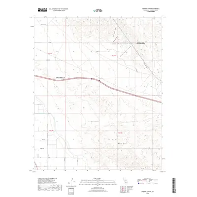 2018 Map of Thermal Canyon, 2018 Print