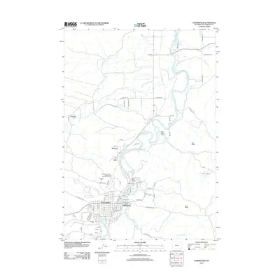 2012 Map of Thermopolis, 2012 Print