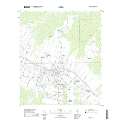 2018 Map of Thibodaux, 2018 Print
