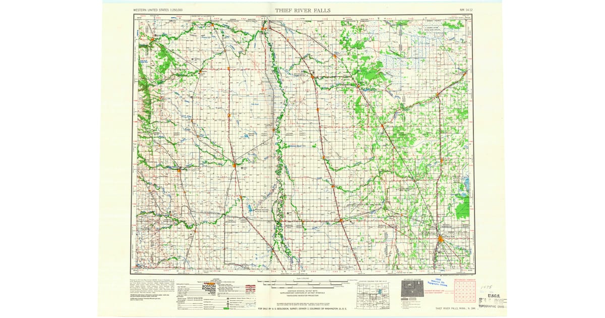 1960s Maps of Herriott, ND | Pastmaps